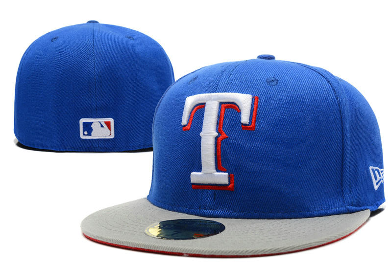 Texas Rangers Blue Fitted Hat LX 0721
